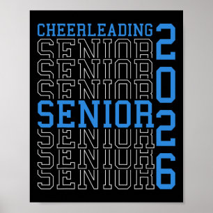 Cheerleading Senior Night Cheer Senior 2026 Gradua Poster