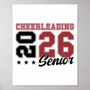 Cheerleading Senior Night Cheer Senior 2026 Gradua Poster