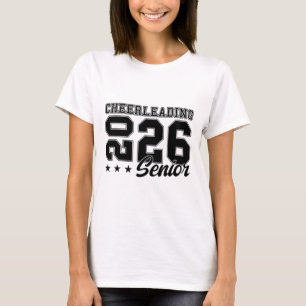 Cheerleading Senior Night Cheer Senior 2026 Gradua T-Shirt