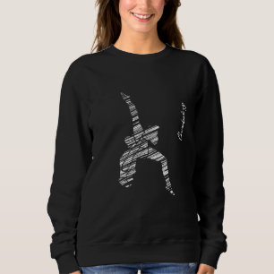 Cheerleading silhouette cheer 10 sweatshirt