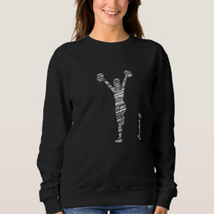 Cheerleading silhouette cheer 13 sweatshirt