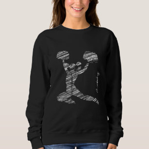 Cheerleading silhouette cheer 49 sweatshirt