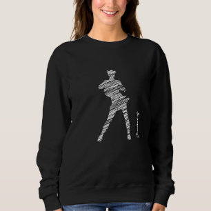 Cheerleading silhouette cheer 5 sweatshirt