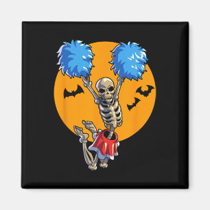 Cheerleading Skeleton Halloween Cheer Mum Girls Wo Magnet