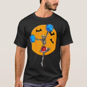 Cheerleading Skeleton Halloween Cheer Skeleton Che T-Shirt