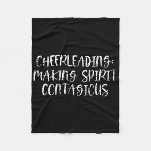 Cheerleading Spirit Infectious Energy For Teams Fleece Blanket