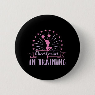 Cheerleading Sport Cheerleader In Training Cheer 6 Cm Round Badge