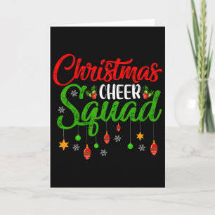 Cheerleading Sports Lover Christmas Cheer Squad Card