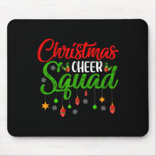 Cheerleading Sports Lover Christmas Cheer Squad Mouse Pad