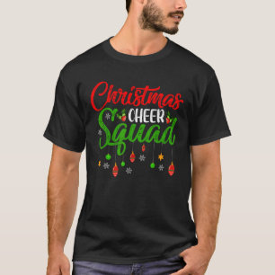 Cheerleading Sports Lover Christmas Cheer Squad T-Shirt