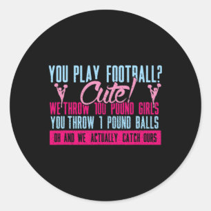 Cheerleading Sports School Cheer For Cheerleader Classic Round Sticker