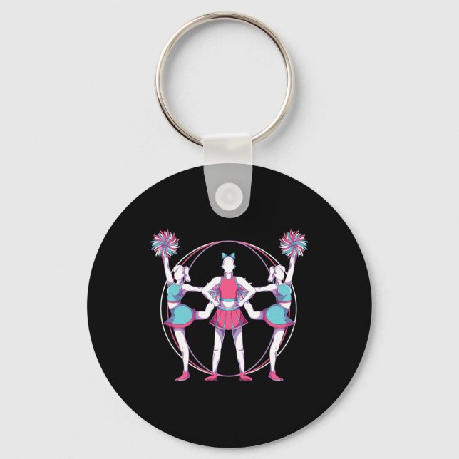 Cheerleading Squad Cheer Practice Cheering Cheerle Key Ring (Front)