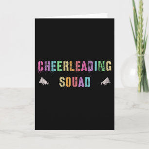 Cheerleading Squad Student Cheering Club Cheerlead Card