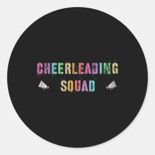 Cheerleading Squad Student Cheering Club Cheerlead Classic Round Sticker