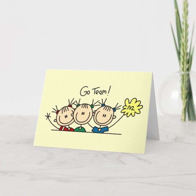 Cheerleading Squad T-shirts and Gifts Card (Front)