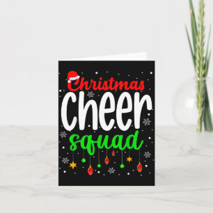 Cheerleading Srts Lover Christmas Cheer Squad  Card