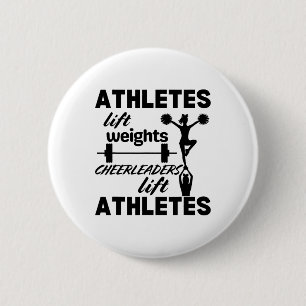 Cheerleading Stunt Athlete Cheer Squad Flyer Se Sp 6 Cm Round Badge