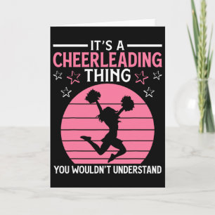 Cheerleading Team Cheerleader Cheer Funny Gift Card