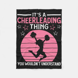 Cheerleading Team Cheerleader Cheer Funny Gift  Fleece Blanket