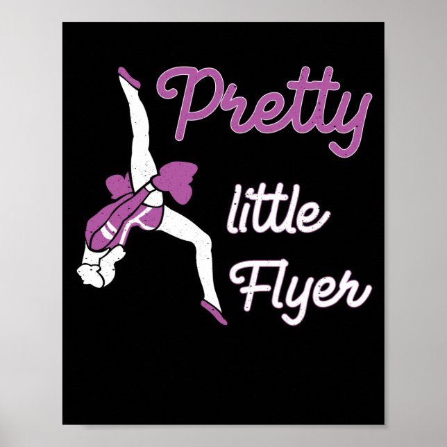 Cheerleading Team Cheerleader Pretty Little Flyer Poster (Front)