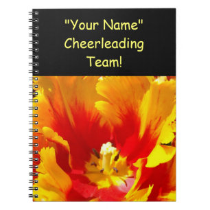 Cheerleading Team! gifts Your Name Notebooks Tulip