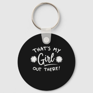 Cheerleading That's My Girl Out There Cheerleader Key Ring