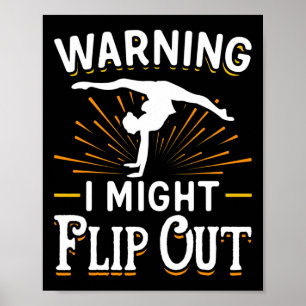 Cheerleading Warning I Might Flip Out Cheerleaders Poster