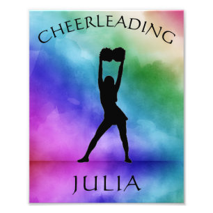 Cheerleading Watercolor Photo Print