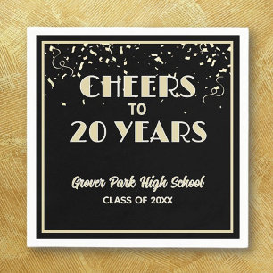 Cheers! 20 Year Class Reunion Napkin