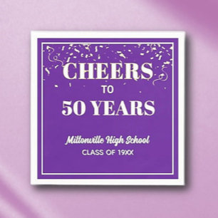 Cheers! 50 Year Class Reunion Napkin