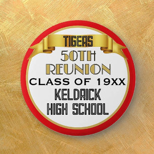 Cheers! 50th Class Reunion custom Button