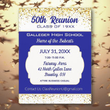 Cheers! 50th Class Reunion Invitation