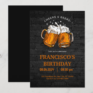 Cheers and Bears Birthday Invitation