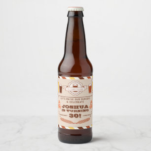 Cheers and Beers Birthday Beer Label