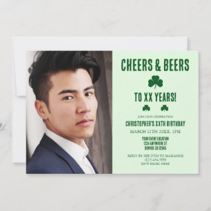 Cheers and Beers Birthday Invitation