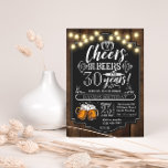 Cheers and Beers Birthday Invitation<br><div class="desc">Cheers and Beers Birthday Invitation</div>