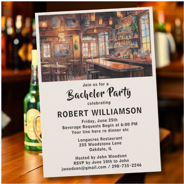 Cheers and Beers Custom Bachelor Party Invitation (Creator Uploaded)
