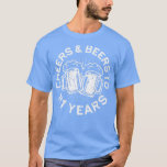 Cheers And Beers o 21 Years  21st Birthday  T-Shirt<br><div class="desc">Cheers And Beers o 21 Years  21st Birthday  .</div>