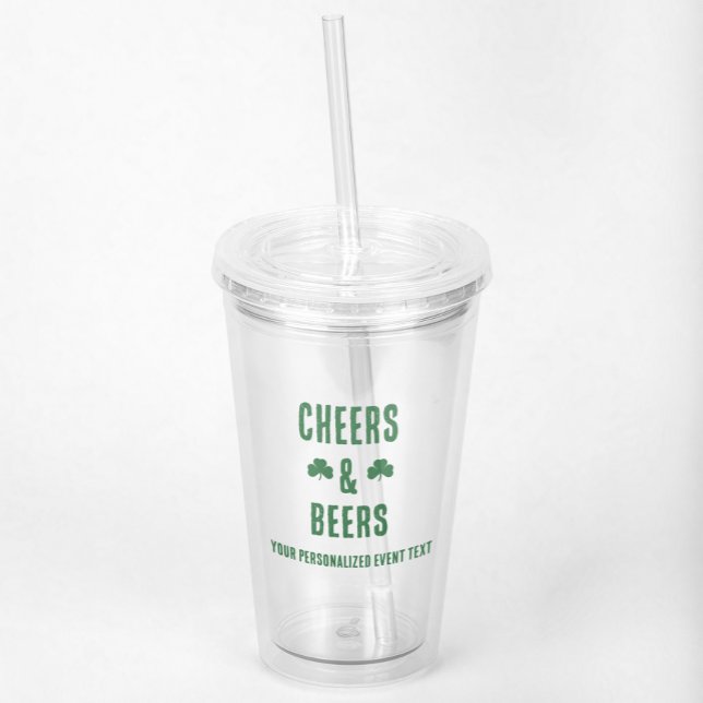 Cheers and Beers Party Event Acrylic Tumbler (Creator Uploaded)