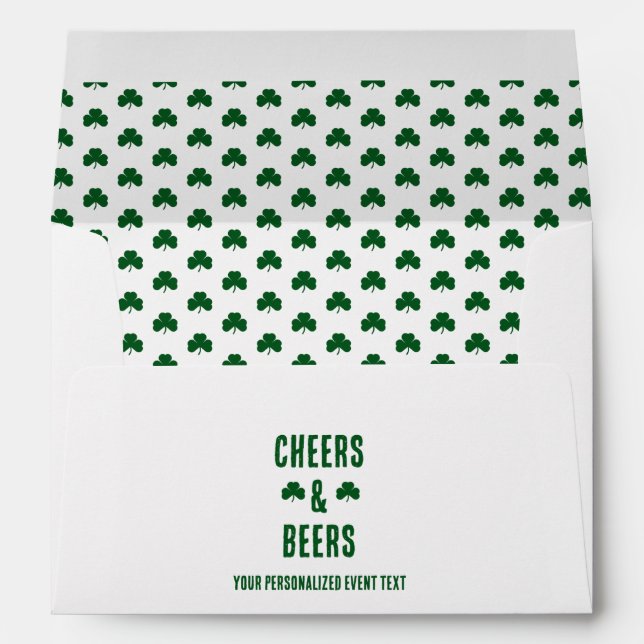 Cheers and Beers Party Event Envelope (Back (Bottom))