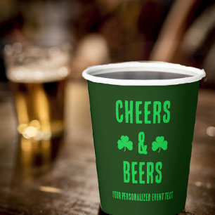 Cheers and Beers Party Event Paper Cups