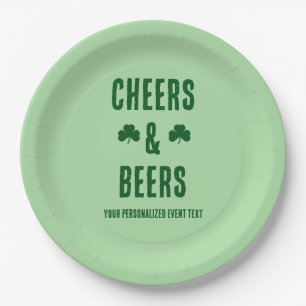 Cheers and Beers Party Event Paper Plate