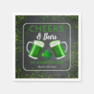 Cheers and Beers St. Patricks Day Party Napkin