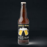 Cheers and Beers to 18 Years Beer Bottle Label<br><div class="desc">Cheers and Beers to 18 Years Beer Bottle Label</div>