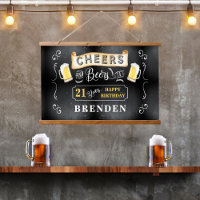 Cheers and Beers to 21 Years Birthday Party