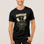 Cheers and Beers to 30 Years Birthday Party Tri-Blend Shirt<br><div class="desc">Celebrate your 30th Birthday in style with this rustic "Cheers and Beers" vintage barroom look design.  Composite design by Holiday Hearts Designs (rights reserved).</div>