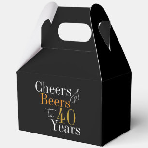 Cheers and beers to 40 years 40th Birthday Party Favour Box