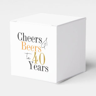 Cheers and beers to 40 years Party Favour Box