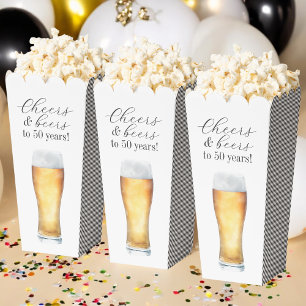 Cheers and Beers to 50 Years Birthday Party Favour Box