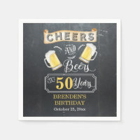 Cheers and Beers to 50 Years Birthday Party